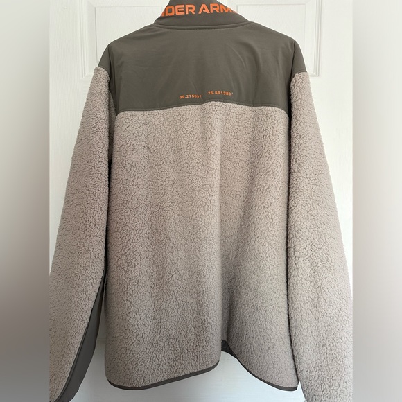 NWOT Under Armour UA Legacy Sherpa SWACKET Full Zip Jacket - Picture 2 of 6